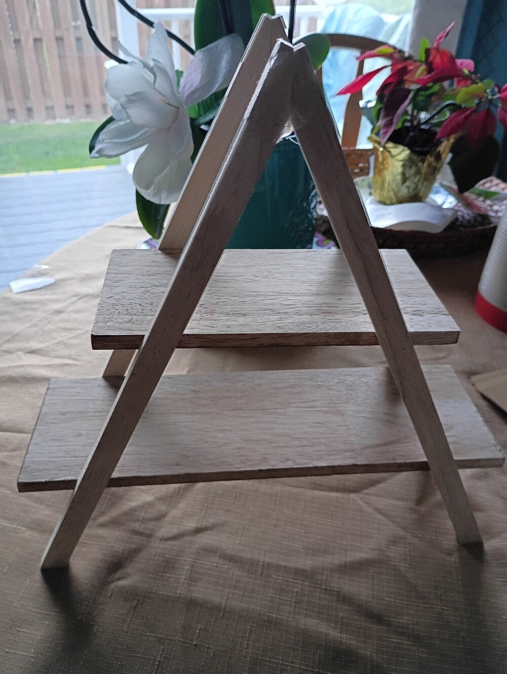 2-Tier A Frame Wood, Tabletop Kitchen Decor, Display Charcuterie Board,Multi Use
